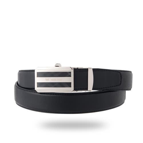Natural cowhide Ratchet Belt With Automatic Buckle_check_
